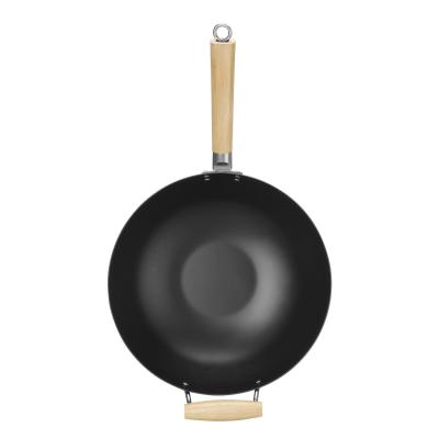 Wok s dřevěnou rukojetí, HENDI, ⌀324x565mm | 627907